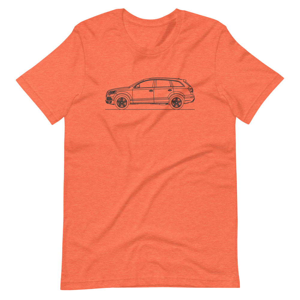 Audi Q7 t-shirt in stylish mockup design