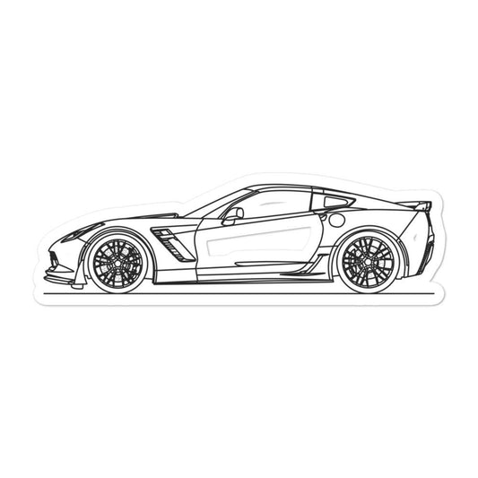 Chevrolet Corvette C7 Z06 Outline sticker design