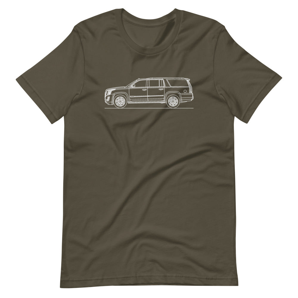 Cadillac Escalade ESV GMT K2XL T-shirt Army - Artlines Design