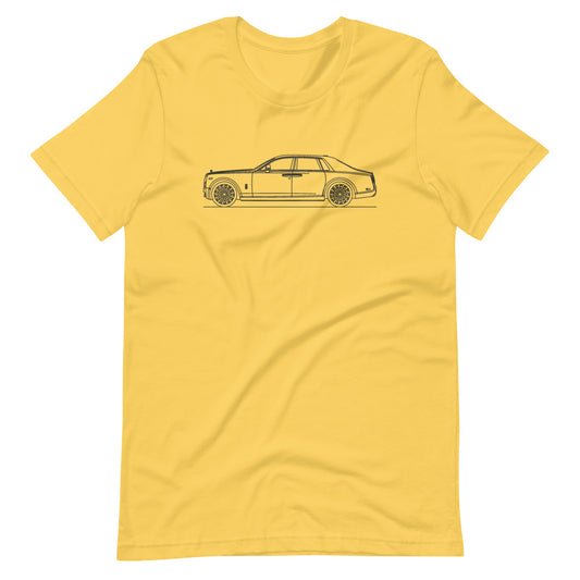 Rolls-Royce Phantom VIII silhouette T-shirt design