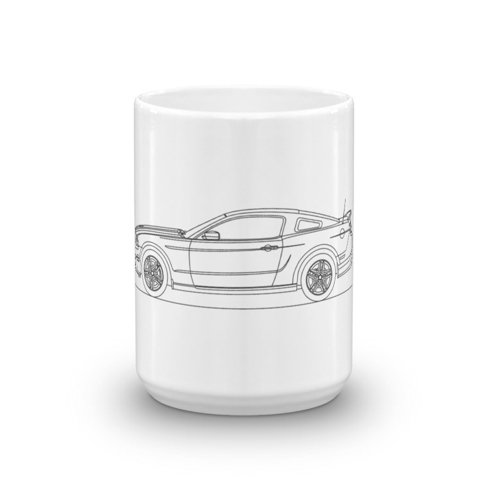 Ford Mustang S197 GT500 mug on a table