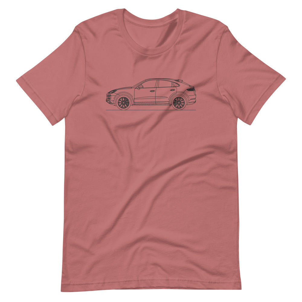 Porsche Cayenne E3 Turbo S Coupé T-shirt Mauve - Artlines Design