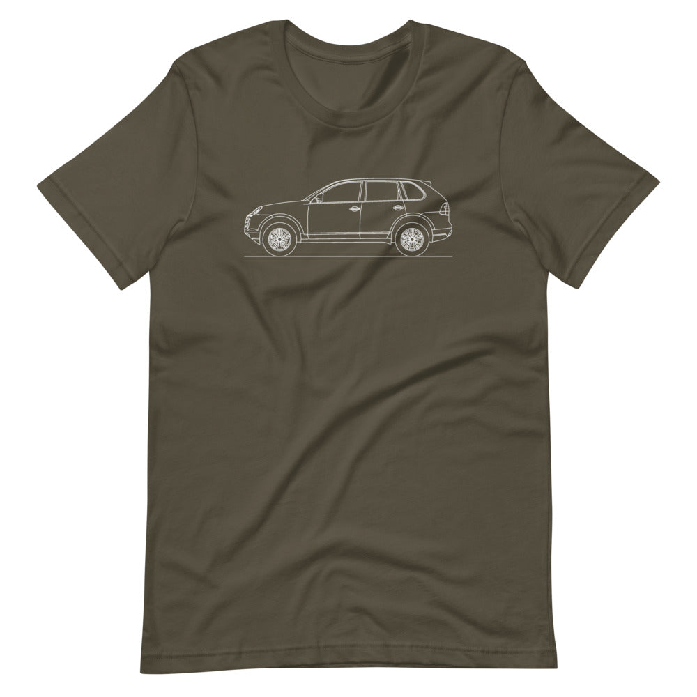 Porsche Cayenne S E1 T-shirt Army - Artlines Design