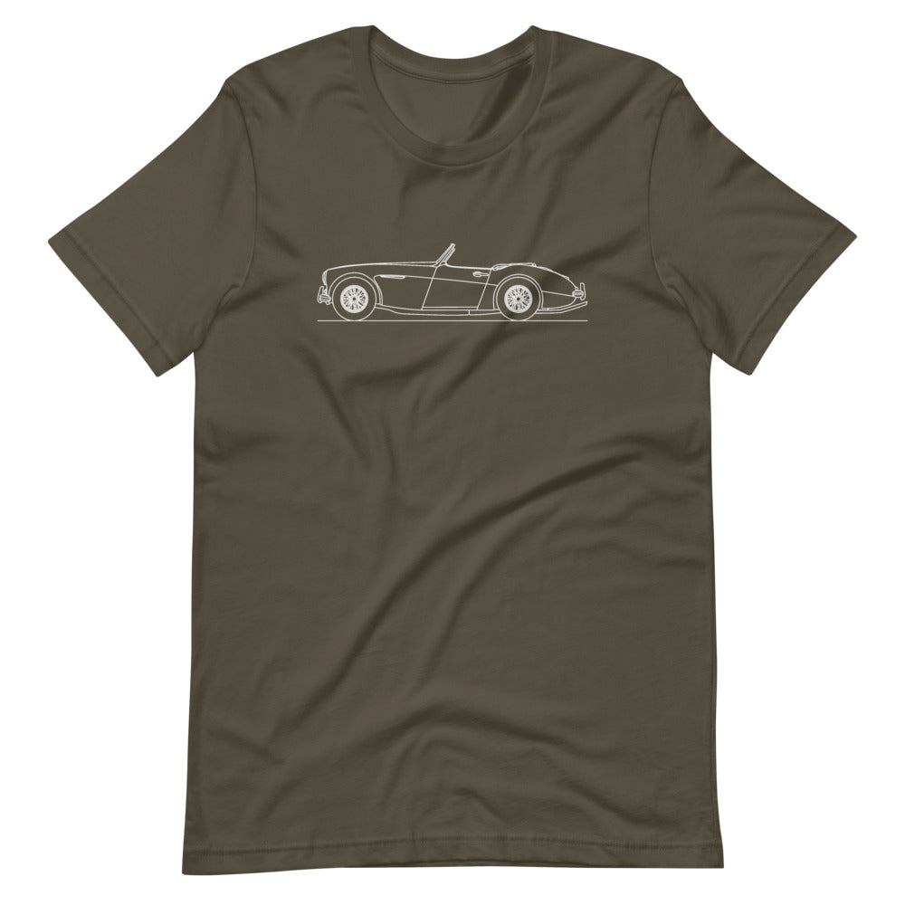 Austin Healey 3000 t-shirt in vibrant colors