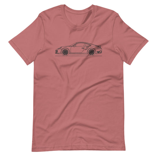 Porsche 911 991.1 Turbo T-shirt Mauve