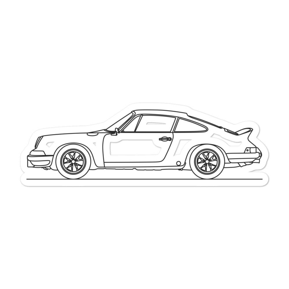 Porsche 911 Carrera RS 2.7 Outline sticker design