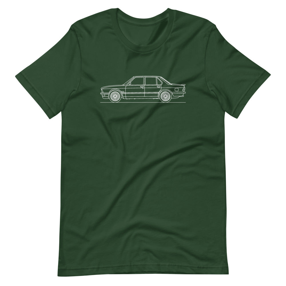 BMW E28 M5 T-shirt Forest - Artlines Design