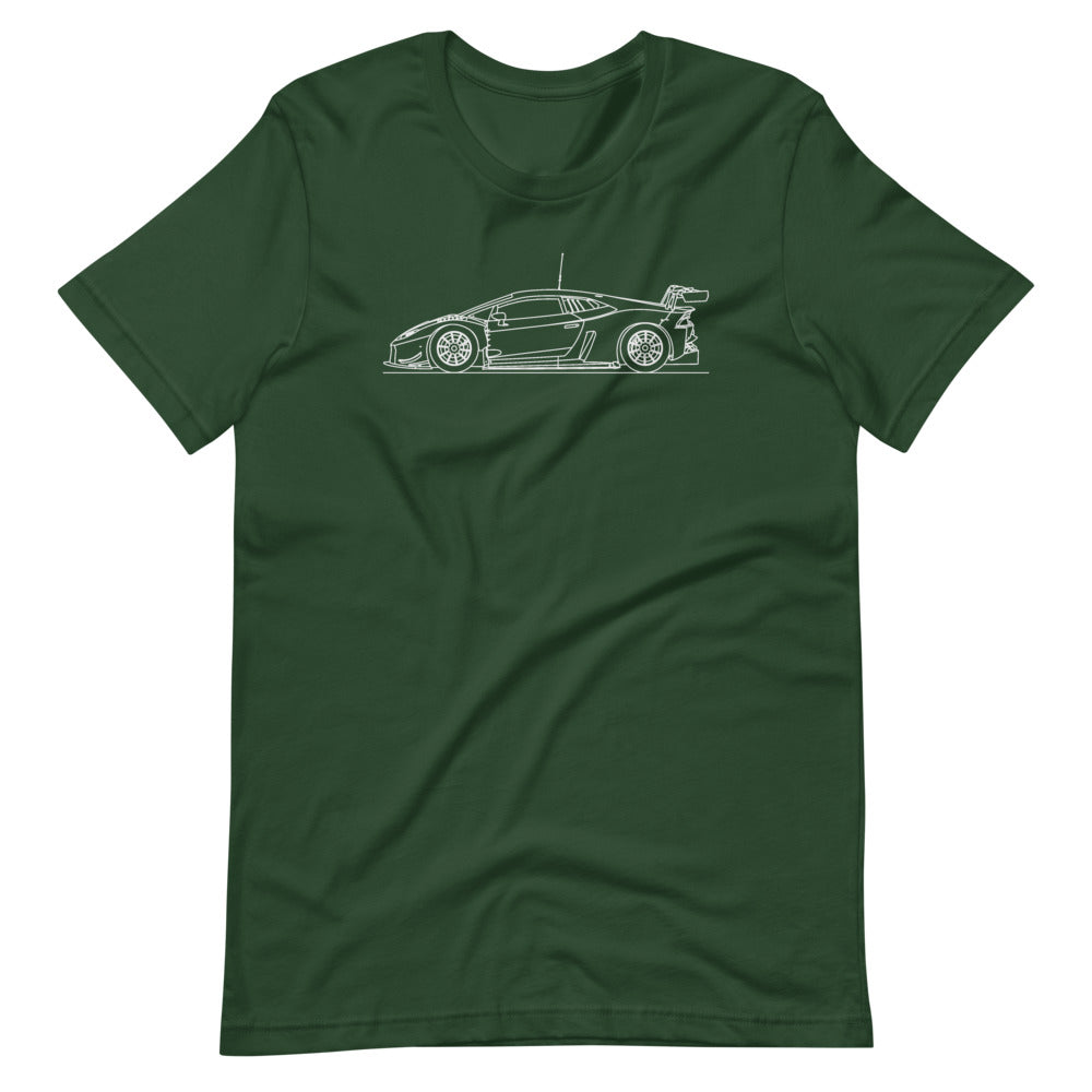 Lamborghini Huracan GT3 t-shirt design displayed