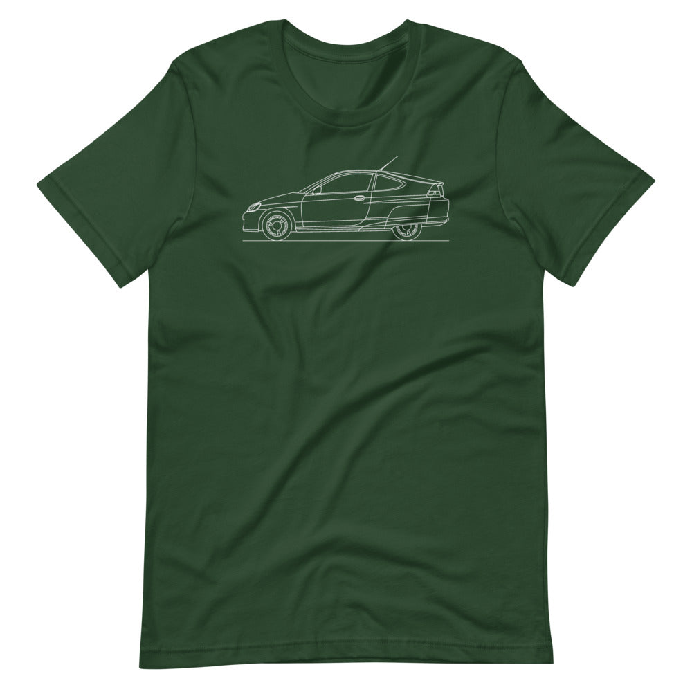 Honda Insight ZE1 t-shirt design on display