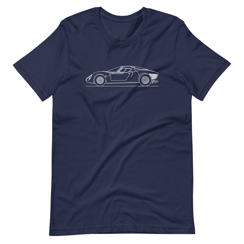 Alfa Romeo 33 Stradale Navy T-shirt - Artlines Design