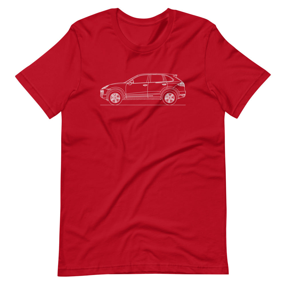 Porsche Cayenne S E2 T-shirt Red - Artlines Design