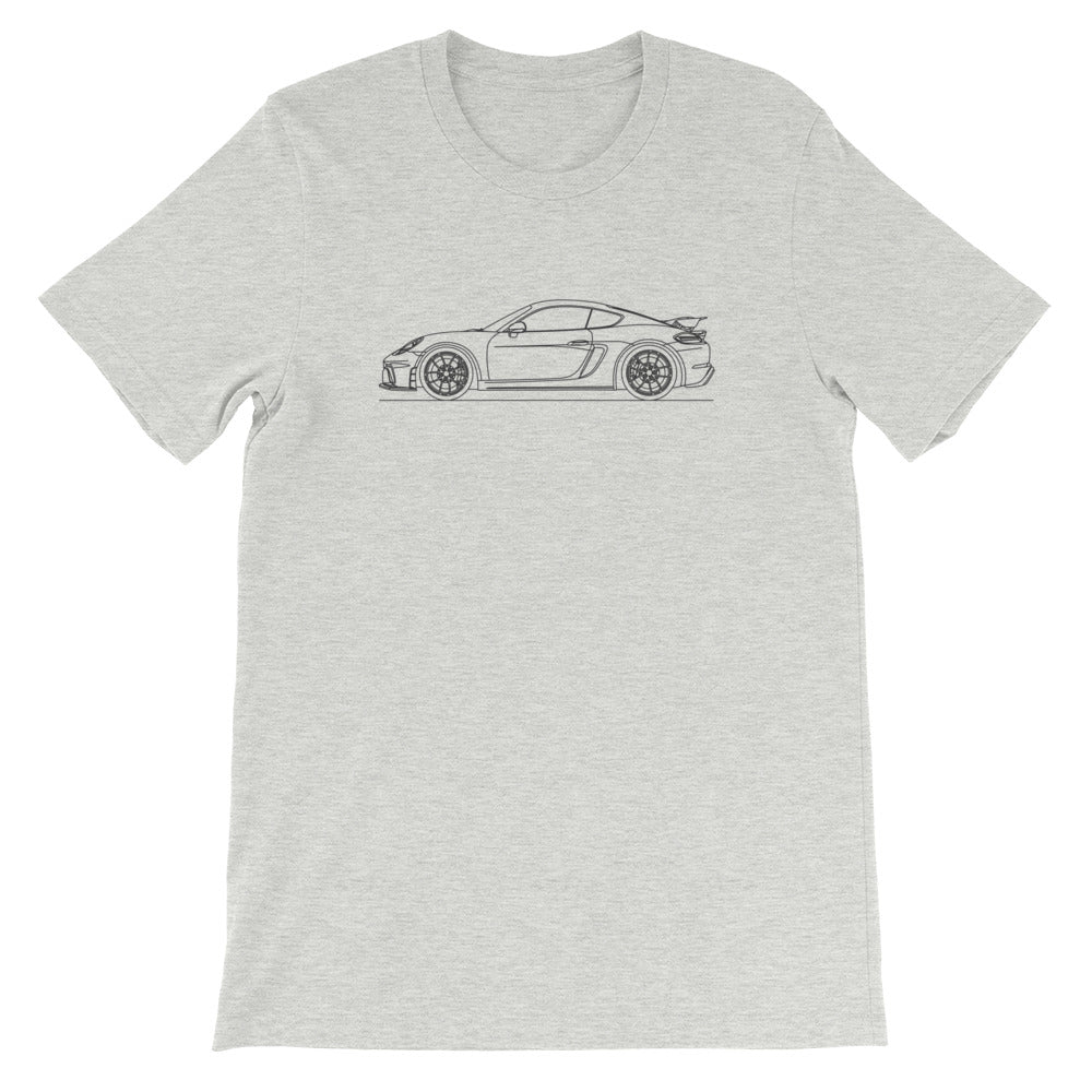 Porsche Cayman GT4 718 T-shirt Athletic Heather - Artlines Design