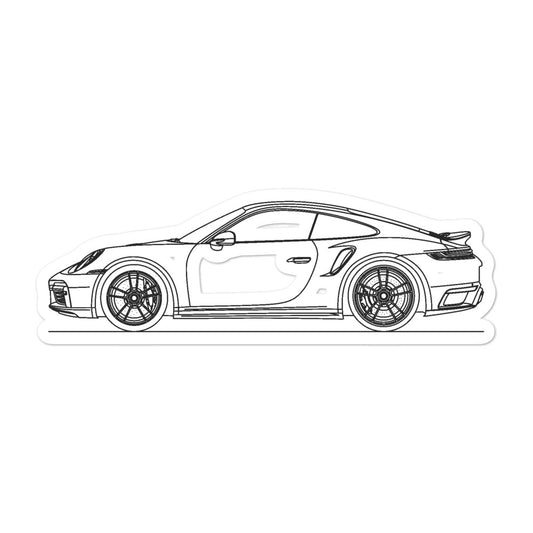 Porsche 911 992 Turbo S Sticker