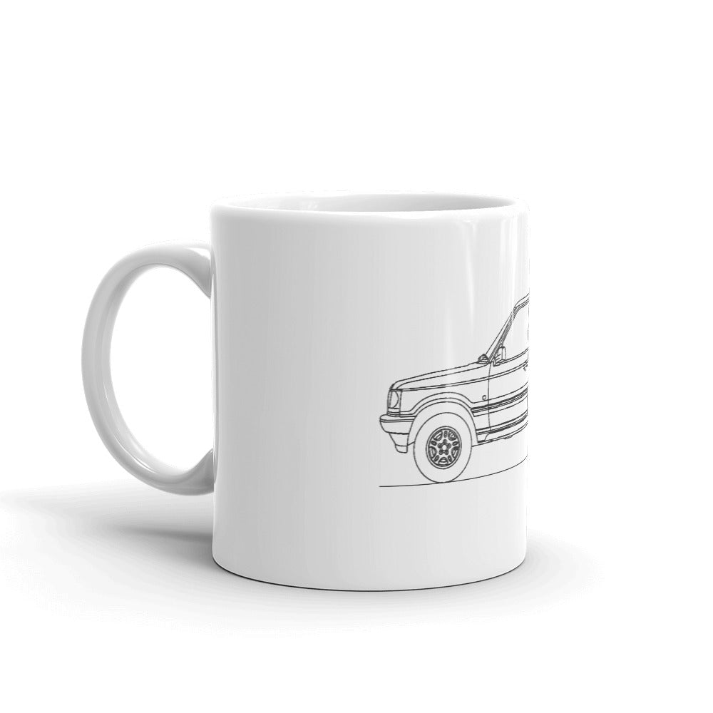Land Rover Range Rover P38A mug design.