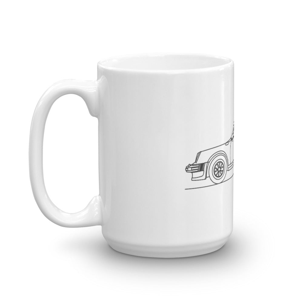 Porsche 911 930 Turbo mug on display