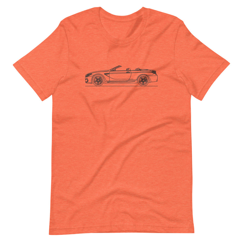 BMW F12 M6 T-shirt Heather Orange - Artlines Design