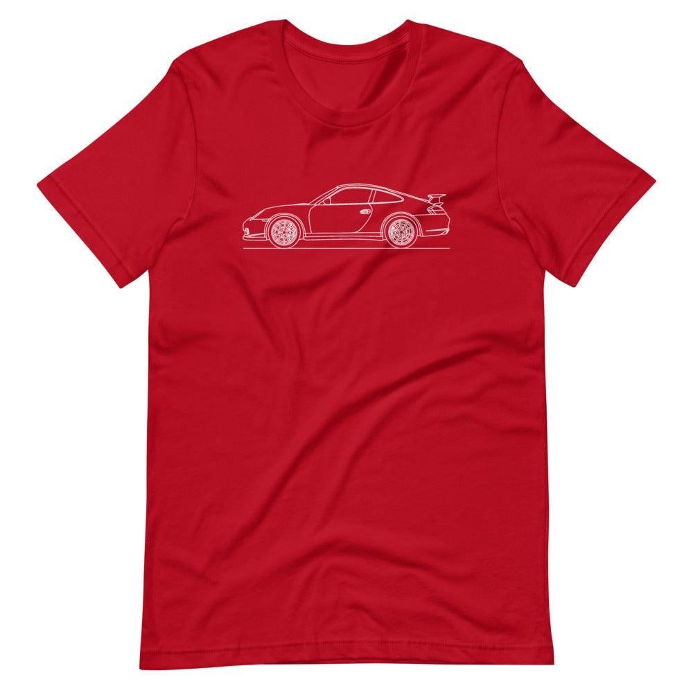 Porsche 911 996 GT3 T-shirt Red - Artlines Design