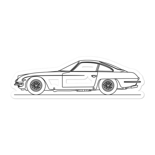 Lamborghini 350 GT Outline sticker on laptop