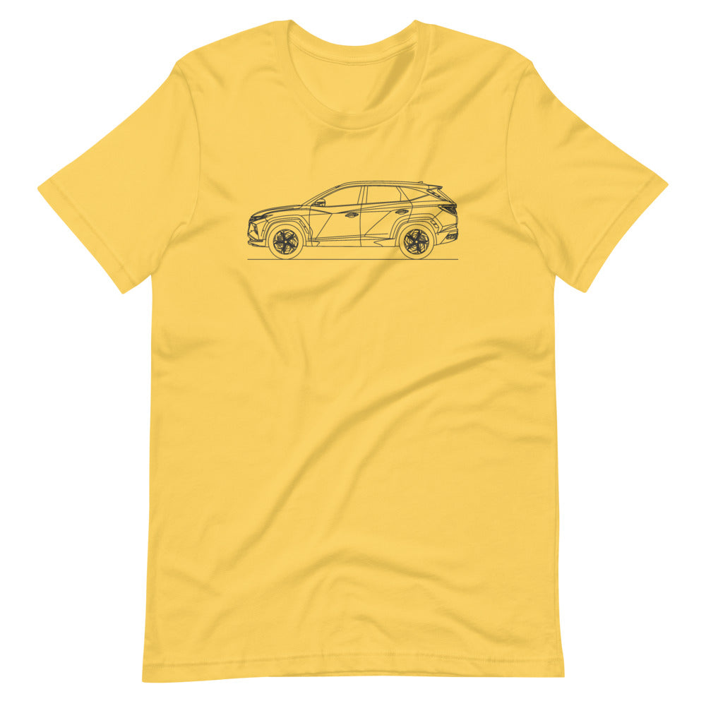 Hyundai Tucson NX4 t-shirt design displayed