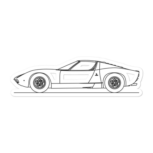 Lamborghini Miura Sticker - Artlines Design