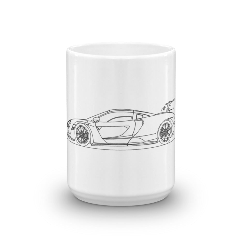 Minimal line art mug featuring elegant design