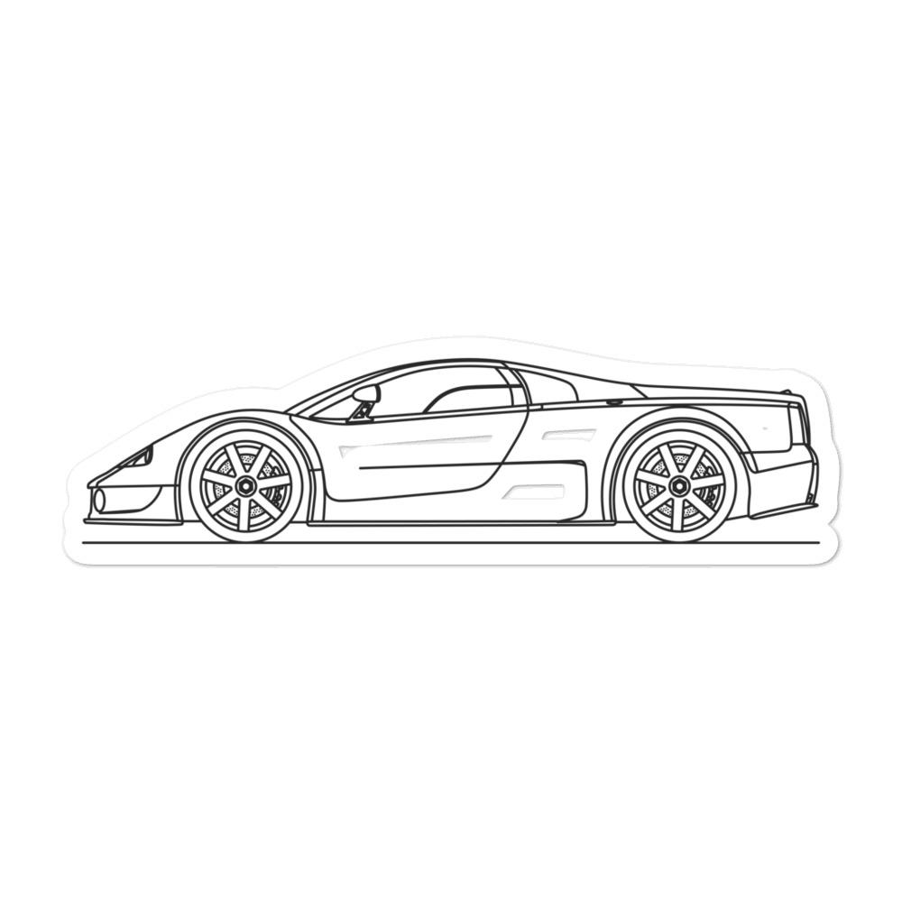 Volkswagen W12 Syncro Outline sticker design on vinyl