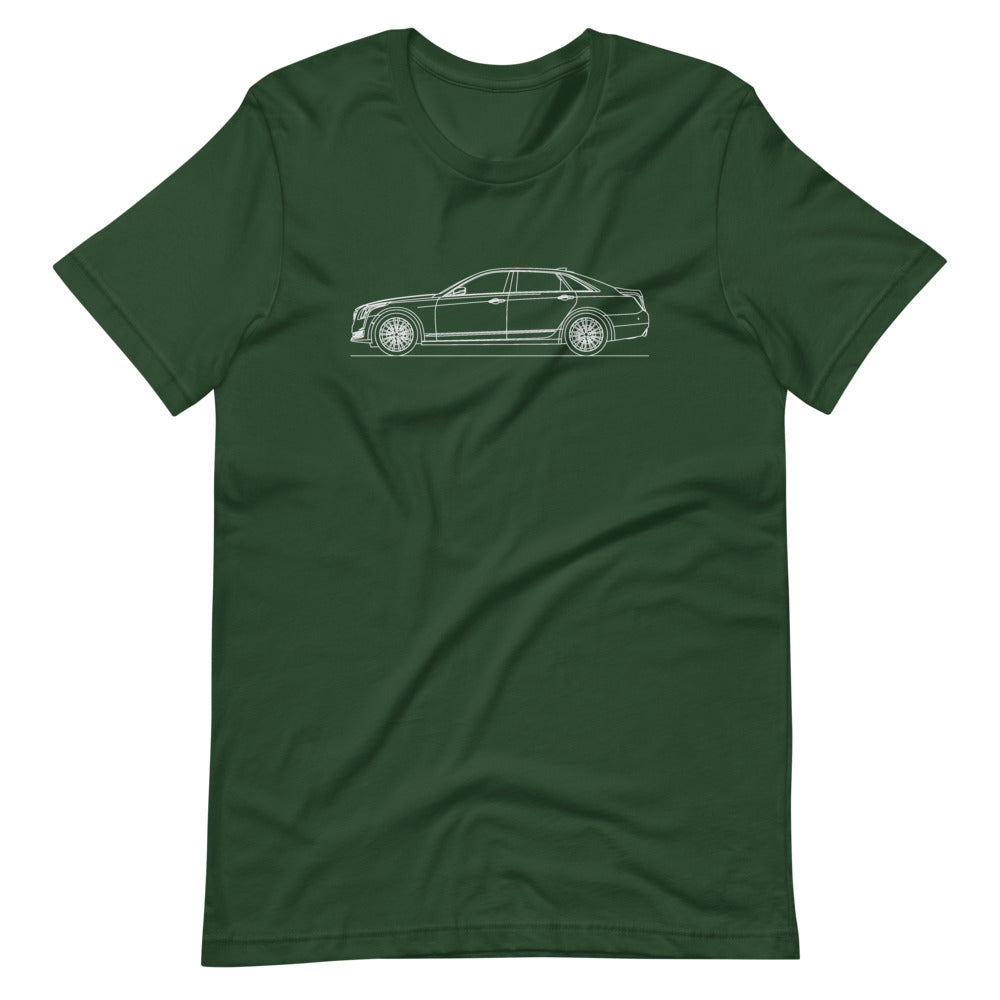 Cadillac CT6 T-shirt Forest - Artlines Design