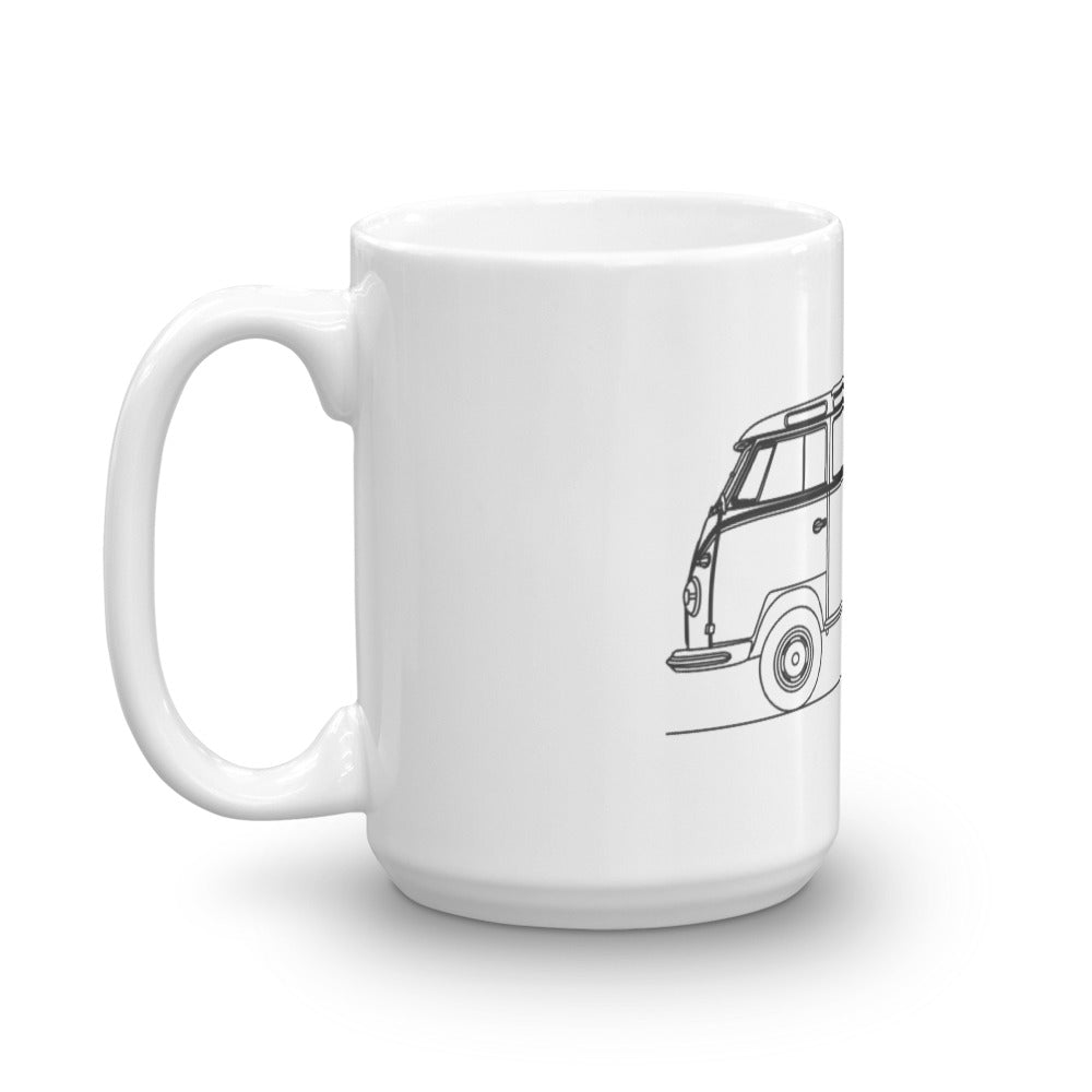 Volkswagen Transporter T1 mug on display