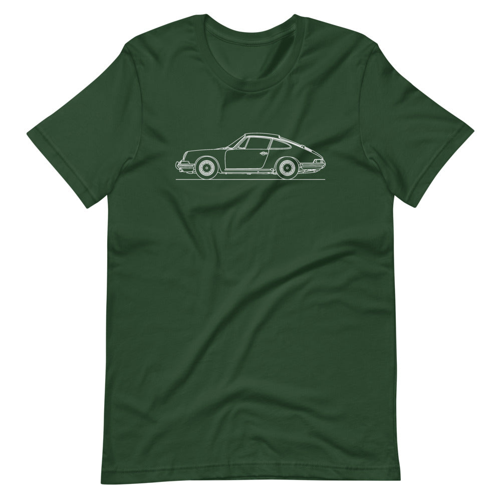 Porsche 911 Classic T-shirt Forest - Artlines Design