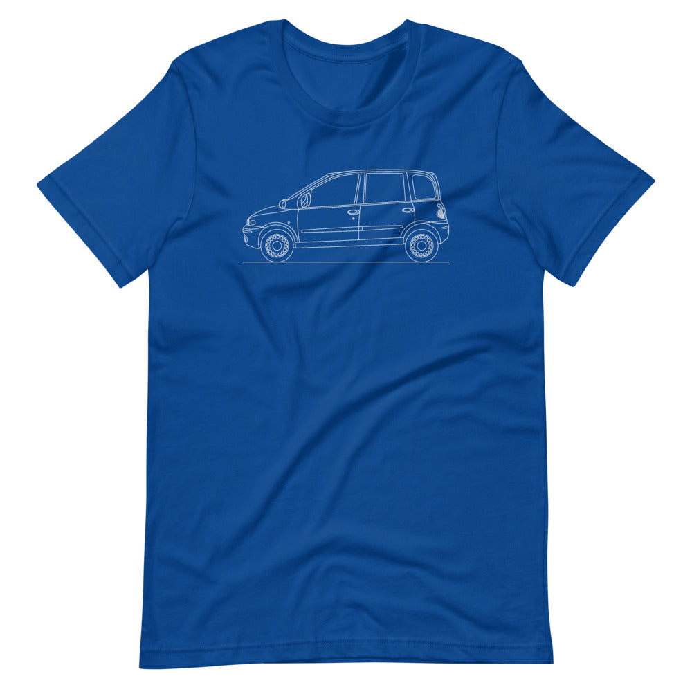 Fiat Multipla t-shirt in vibrant colors