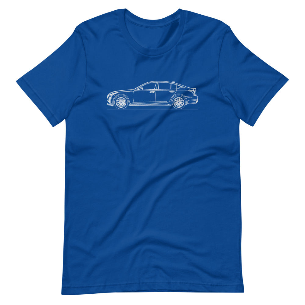 Cadillac CT5-V T-shirt True Royal - Artlines Design