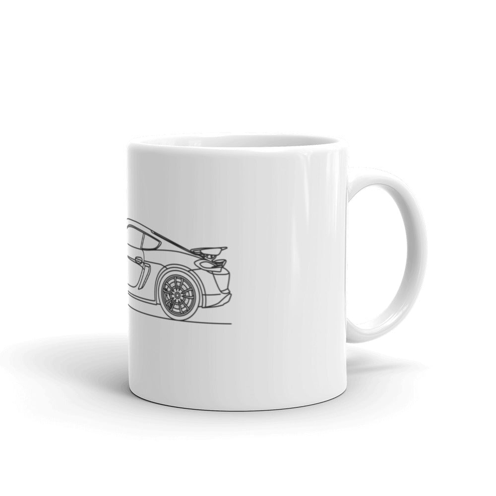 15oz Porsche Cayman GT4 mug design image