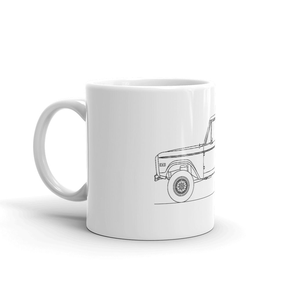 Ford Bronco Uncut 1st Gen Mug