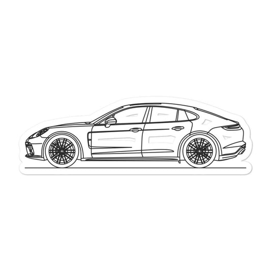 Porsche Panamera 971 Outline sticker design displayed