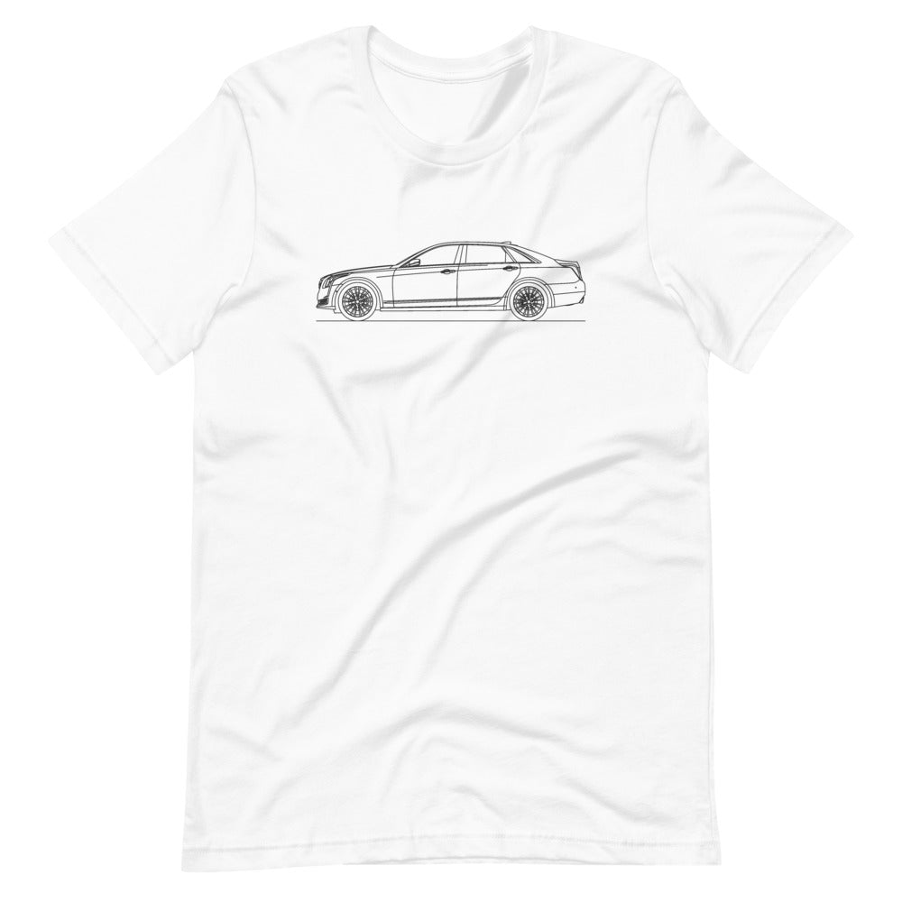 Cadillac CT6 T-shirt White - Artlines Design