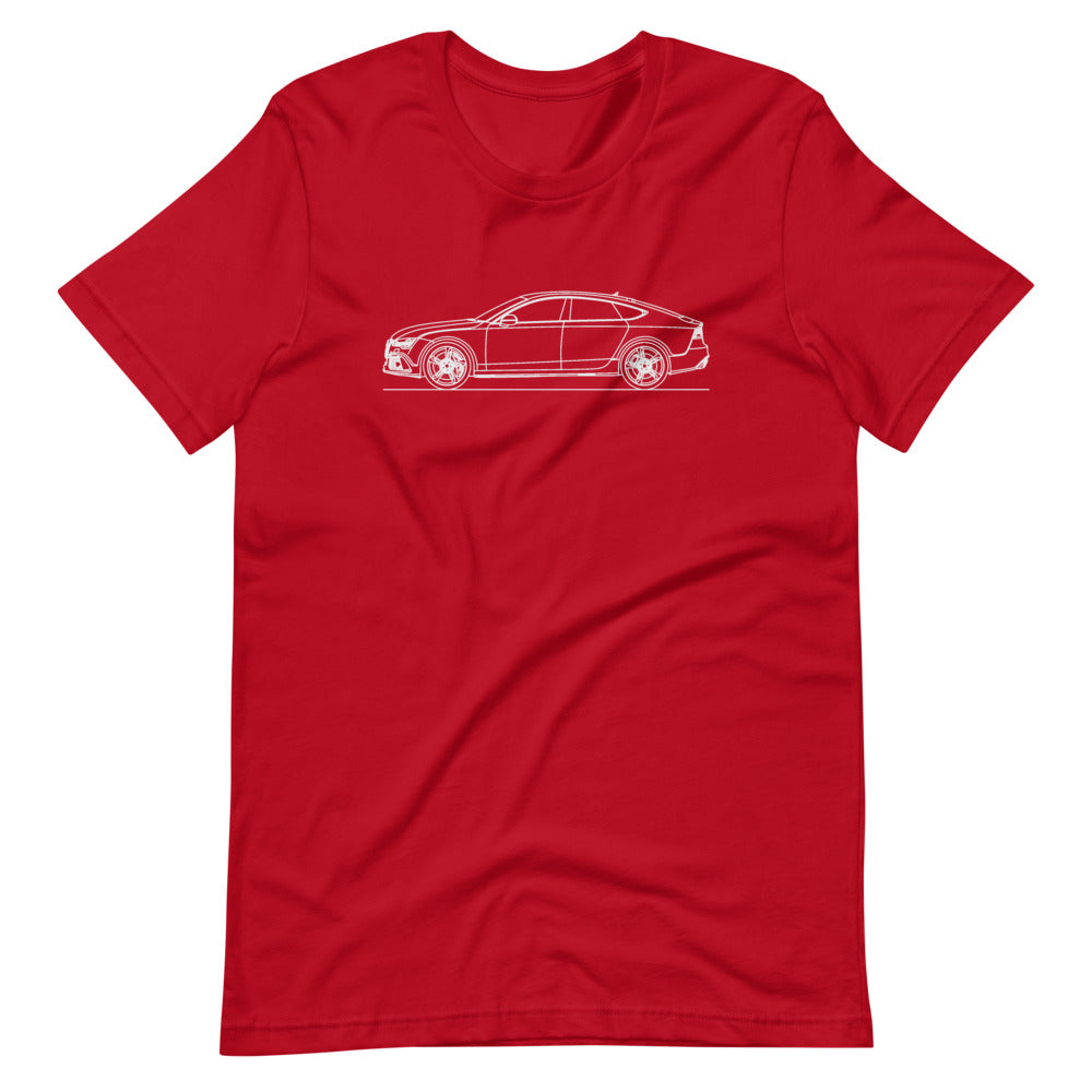 audi 4g8 rs7 t-shirt design in view