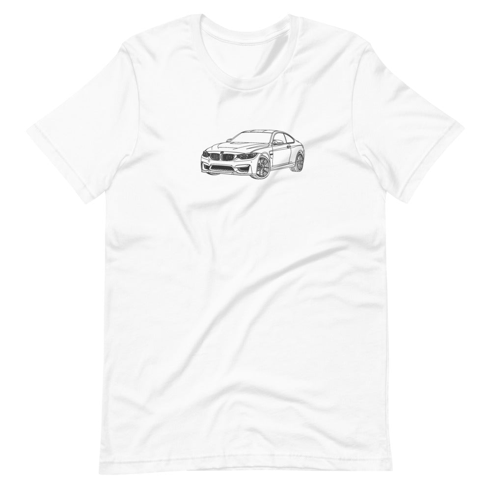 BMW F82 M4 CS FTQ T-shirt White - Artlines Design