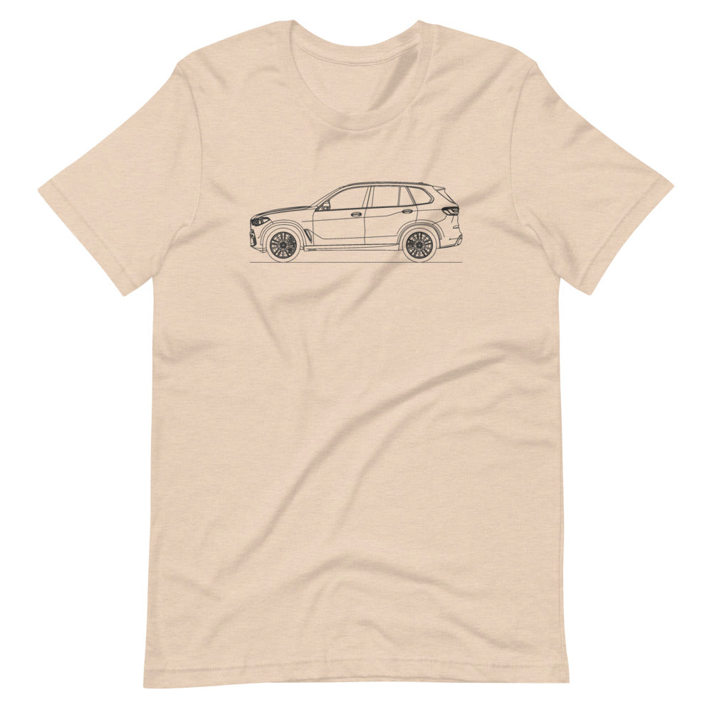 BMW G05 X5 T-shirt Heather Dust - Artlines Design