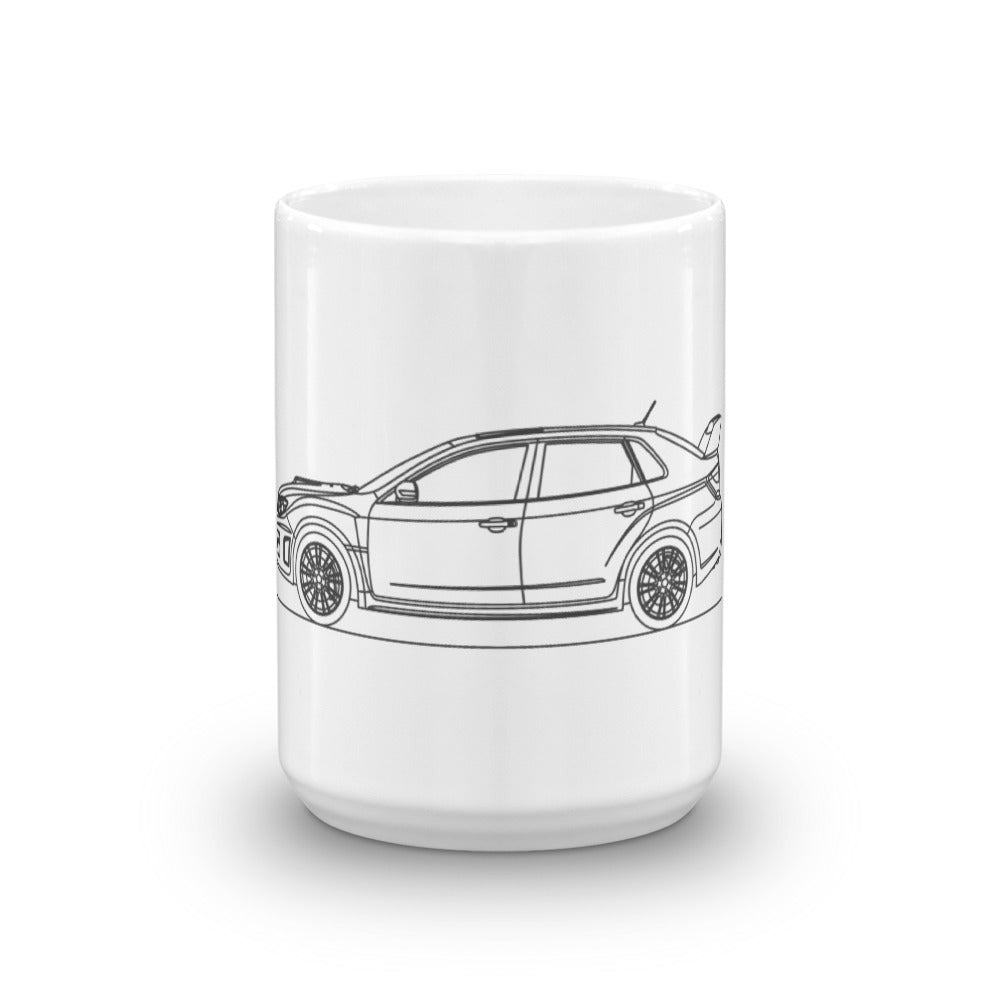 Subaru WRX STI III sedan mug design