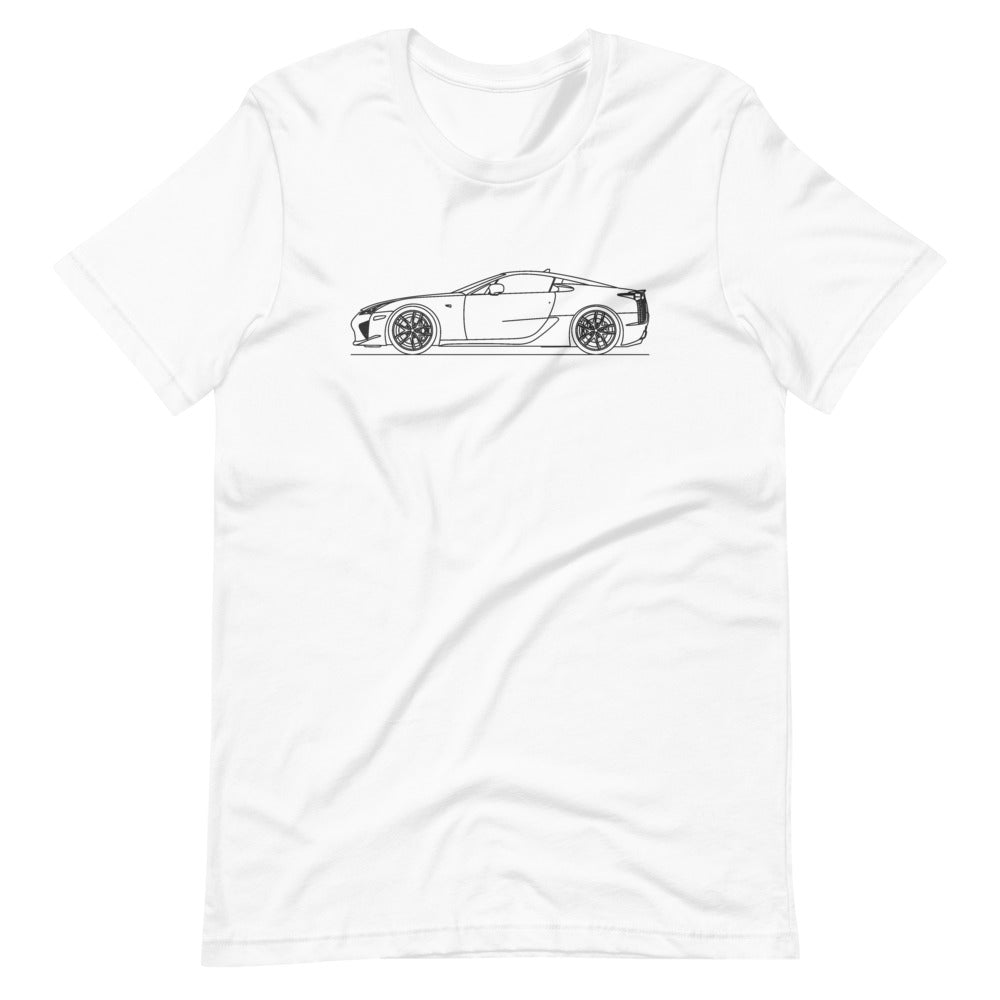 Lexus LFA t-shirt in black fabric design