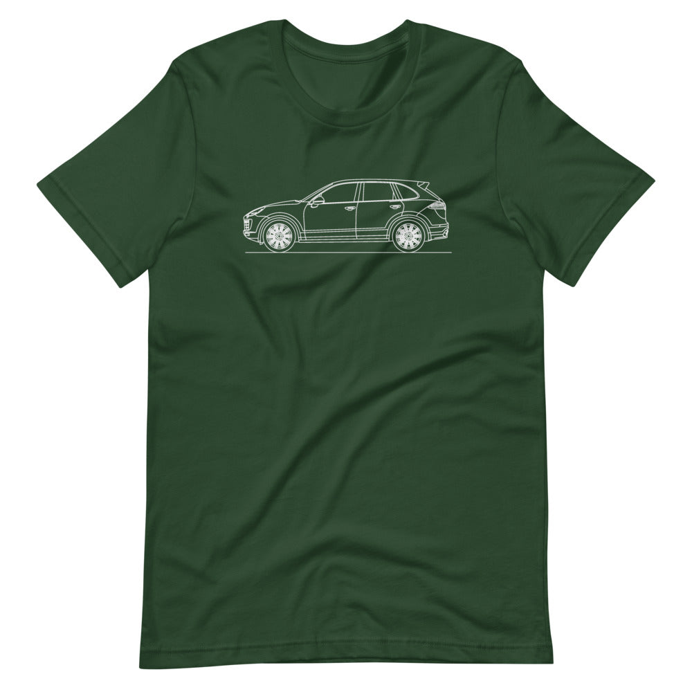 Porsche Cayenne Turbo E2 T-shirt Forest - Artlines Design