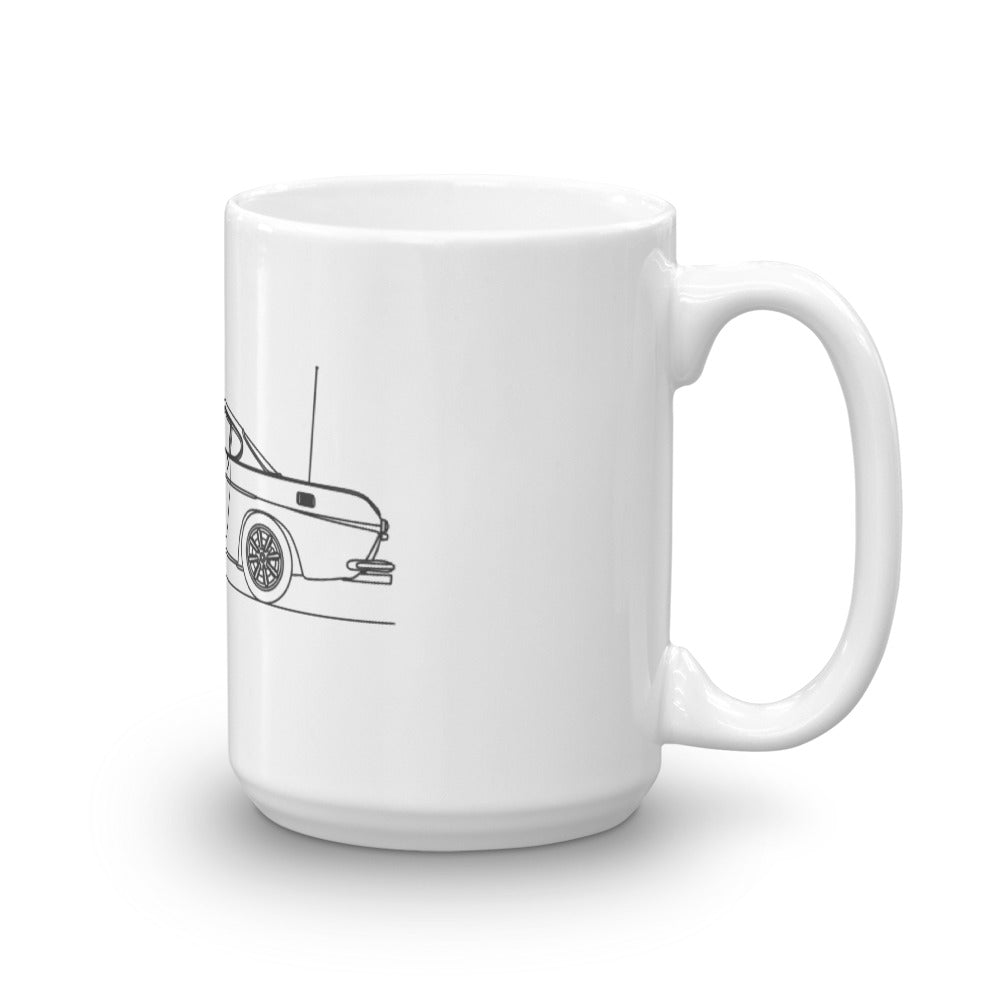 Volvo P1800 mug featuring a sleek design