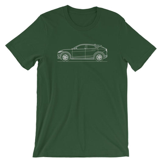 Ford Mustang Mach-E silhouette t-shirt design.