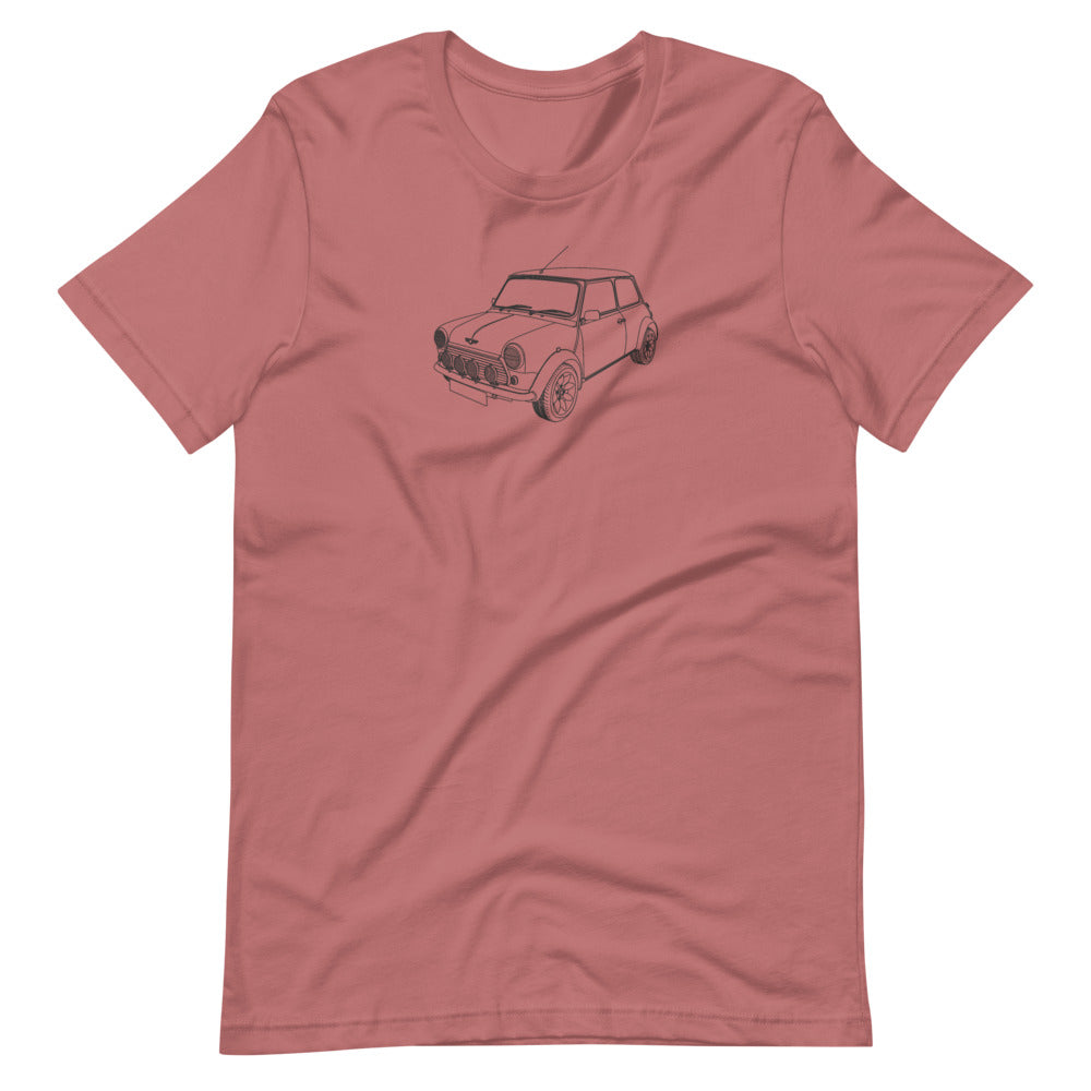 Mini MK1 FTQ t-shirt displayed on a surface