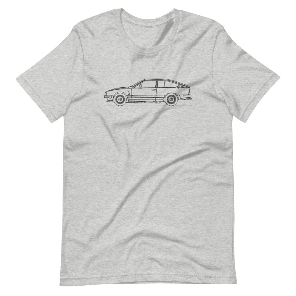 Alfa Romeo GTV6 Athletic Heather T-shirt - Artlines Design