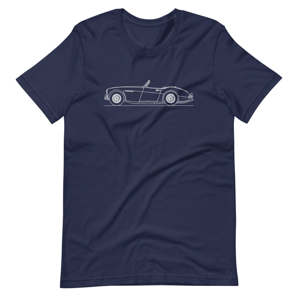 Austin-Healey 3000 silhouette graphic t-shirt design