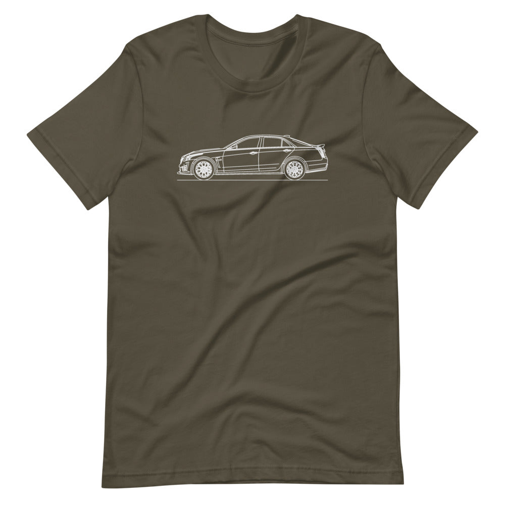 Cadillac CTS-V III T-shirt Army - Artlines Design