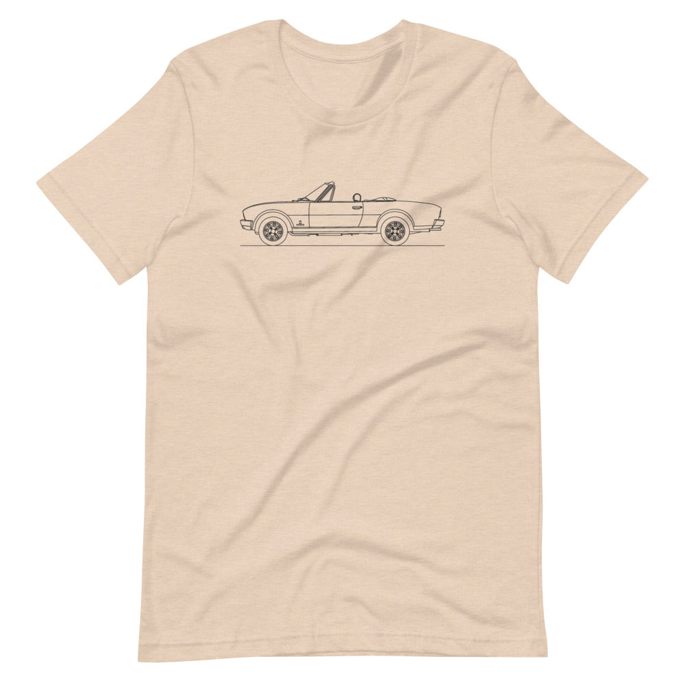 Peugeot 504 Cabrio t-shirt design displayed