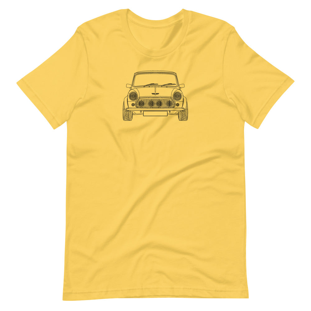 mini-mk1 front t-shirt in vibrant design