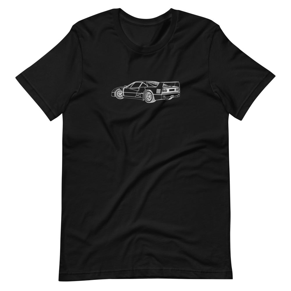 Ferrari F40 RTQ t-shirt in vibrant design